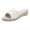 White, variant on Rokment Womens Linen Straw Patchwork Backless Sandals Boho Beach Comfortable Espadrilles Wedge Walking Slip on Stylish Casual Platform Mid Heels Dress Slides Mules Black Size 6