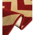 thumbnail image 4 of Size Red Rubber Backed Non-Slip Hallway Stair Runner Rug Carpet 22 inch Wide Choose Your Length 22in X 6ft, 4 of 4