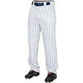 thumbnail image 6 of Rawlings Youth Semi-Relaxed 150 Cloth Pinstripe Pant | White/Navy | SML, 6 of 6