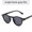 Bright Black Gray, variant on Mens Small Frame Retro Sunglasses for Travel, Fashion, Party, and Hip Hop, Featuring Point Rivets and a Stylish Design