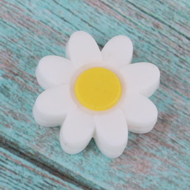 Flor Shape Tennis Racket Vibration Dampeners Racquets Shock Absorbers Dampers Tennis Accessories White1