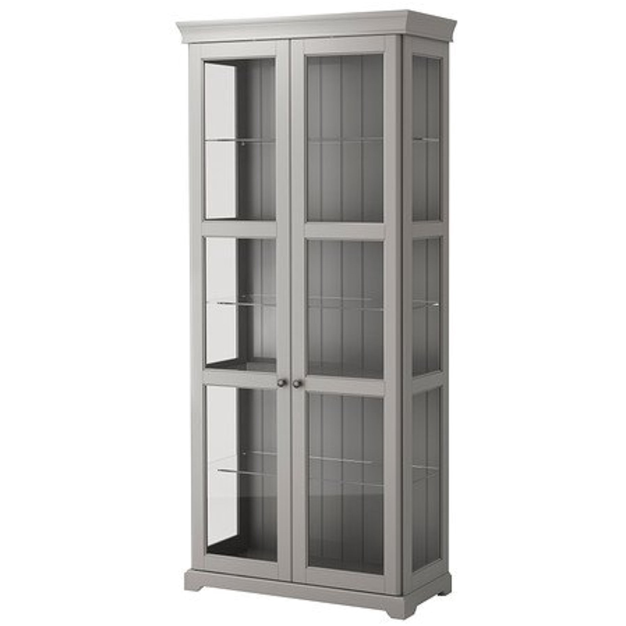 Ikea Glass-door cabinet, gray 1026.202626.3418 - Walmart.com