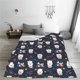 thumbnail image 5 of Balery Llamas 1 Manta de Felpa Suave y Acogedora – Cobija de Franela Aterciopelada para Cama, Lavable y Cálida para Sofá, Mascotas, Transpirable-60"x50", 5 of 7