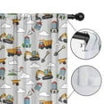 thumbnail image 4 of Blackout Kids Curtains,Cartoon Construction Vehicles Buildings Childrens Insulated Curtains Set Of 2,Bedroom Essentials,Toddler Room Decor 52"x84", 4 of 5