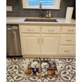 thumbnail image 2 of Carolines Treasures DAC1739RUG 19 x 27 in. Unisex Bichon Frise Fall Kitchen Pumpkins Memory Foam Kitchen Mat, 2 of 5