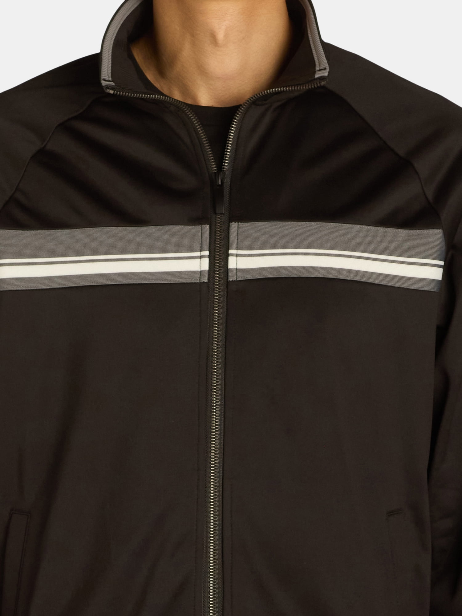 Athletic Works Men's and Big Men's Tricot Track Jacket, Sizes S-3XL