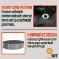 thumbnail image 4 of SET SunSolar Energy Technologies- MESH Above Ground Winter Pool Cover for 12 Foot Round Swimming Pool - Winter Pool Cover with Sturdy Cable and Winch 8-Yr warranty, 4 of 5