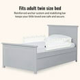 thumbnail image 5 of Dream On Me Mesh Security Bed Rails, Double Pack, Rainbow Gray Print, 5 of 6