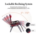 thumbnail image 4 of Sophia&William Outdoor Oversized Padded Zero Gravity Chairs Set of 2 - Red, 4 of 7