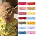 thumbnail image 2 of Kripyery Baby Hair Band Breathable Comfortable Solid Color Elegant Exquisite High Elastic Soft Infant Summer Beach Headwrap with Bow Decor Home Use, 2 of 9