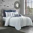 thumbnail image 3 of Your Lifestyle by Donna Sharp Trellis Horizontal Stripes Cotton Embroidered Decor Pillow, 3 of 7