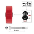 thumbnail image 3 of 5" Heavy Duty Casters, Industrial Caster Wheels Polyurethane Caster Wheel with Strong Load-Bearing Capacity 4000lbs(4 Pack Brakes), 3 of 11