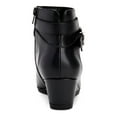 thumbnail image 3 of GIANI BERNINI Womens Black Cushioned Ankle Strap Cherub Round Toe Wedge Zip-Up Booties 7.5 M, 3 of 3