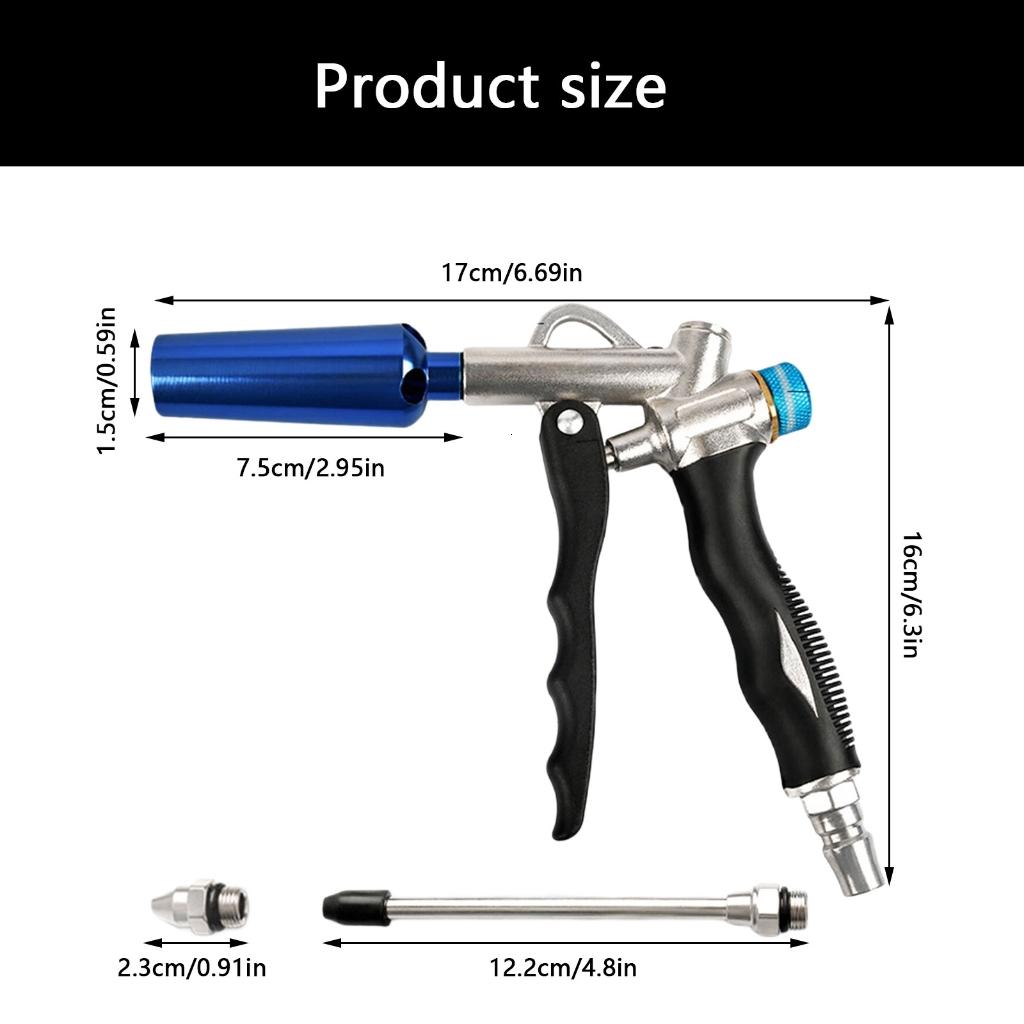 Multipurpose Air Blow Guns Metal Design Ergonomic Handle for Industrial Cleaning