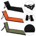 thumbnail image 3 of qifei Coussin de Dossier de Camping Allongé Chaise Pliante de Plage Portable, 3 of 8