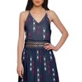 thumbnail image 2 of Moomaya WoMen's Sleeveless Maxi Dress With Trim Lace Spaghetti Strap Summer Wear, 2 of 6