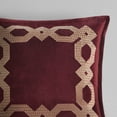 thumbnail image 2 of Croscill Classics Clermont European Pillow Sham in Burgundy 26x26", 2 of 6