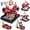 Red, variant on COLIKES Baby Walker Boys, 5 in 1 Walkers for Babies  6-12 Months with Wheels, Push Adjustable Infant Activity Walker Bouncer for Girls, Red Car