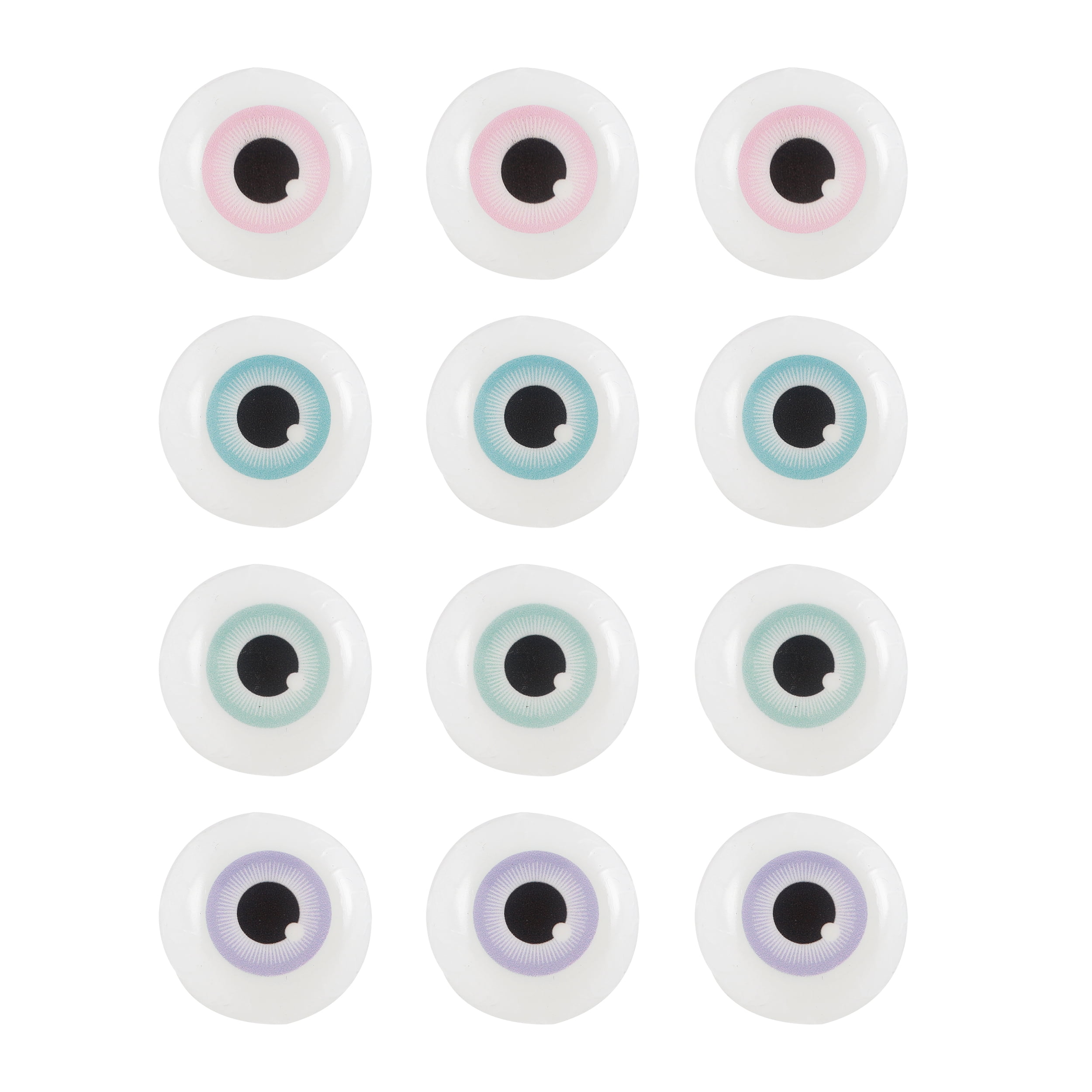 (2 pack) Cook With Color 12-Pack Eyeball-Shaped Reusable Halloween Ice Cubes – Food-Grade Plastic