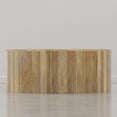thumbnail image 6 of Simpli Home Millbury 36-inch-Wide Solid Mango Wood Drum Coffee Table, Honey Earthtone, 6 of 7
