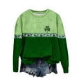 thumbnail image 2 of Otvok Winter Sweatshirts for Women St. Patrick'S Day Loose Sweatshirt Shoulder Long Sleeve Cute Shirts, 2 of 6