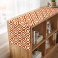 thumbnail image 6 of Table Runners 90 Inches Long Dress Scarves, Orange White Geometric Farmhouse Coffee/Dining/Kitchen Table Runner for Living Room, Modern Abstract Art 13x90 Inch, 6 of 9