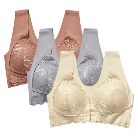 

Spdoo 3 Pack Nursing Bra Wireless Bra Women s Front Closure Sleeping Maternity Bra Breastfeeding Bra