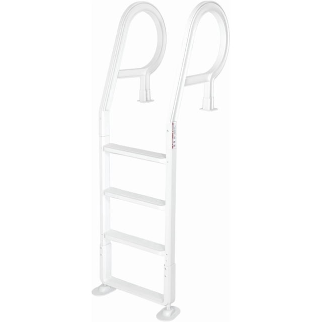 XtremepowerUS Escalera de Alberca Elevada Escalera de Paso Ajustable de 54 Pulgadas para Piscinas