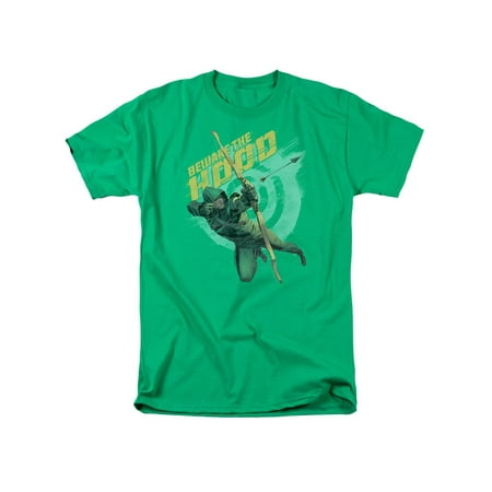 Arrow Green Arrow Comic Book Beware The Hood Hero And Target Adult T-Shirt (Best Green Arrow Comics)