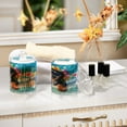 thumbnail image 7 of 2 Pack Qtip Holder Dispenser Cute Dachshund Dog Surfing on Wave Clear Plastic Storage Apothecary Jars for Cotton Swabs Balls Pads Floss, 7 of 7