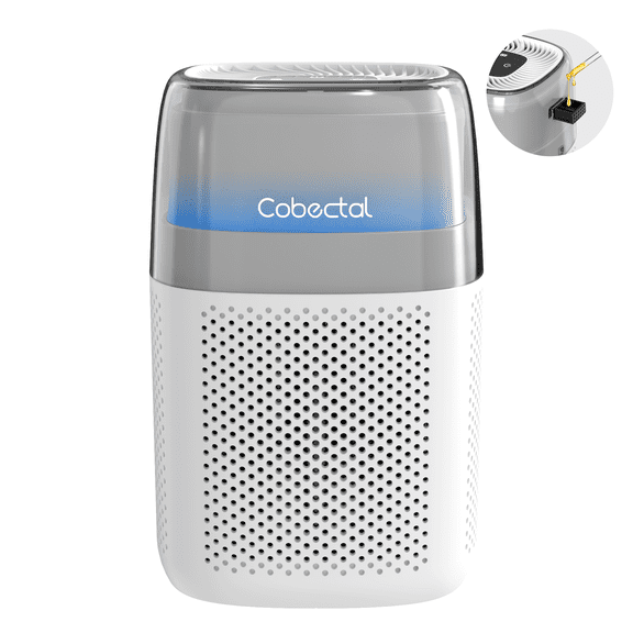 Cobectal HEPA H14 Air Purifier, Four-Stage Filtration System, Ideal for Bedrooms and Living Rooms,White