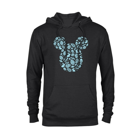 Disney Mickey Mouse Blue Easter - Pullover Hoodie for Adults - Customized-Black