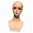 thumbnail image 1 of Female Mannequin Head with Durable Shoulder, Smooth and Stable Base, Display Style A, 1 of 8