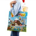 thumbnail image 4 of Bugs Bunny Builders Bolso de tela con estampado de lienzo para mujer, bolsa de compras reutilizable y estética, con cremallera interior, regalo para mujer, 35 × 40 cm., 4 of 6