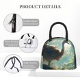 thumbnail image 4 of Easygdp Majestic Ostrich In Forest Bolsa de Almuerzo Insulada Grande, Forro de Aluminio, Diseño Espacioso, a Prueba de Fugas, Ideal para Trabajo, Picnics, Viajes y Actividades al Aire Libre, 4 of 6