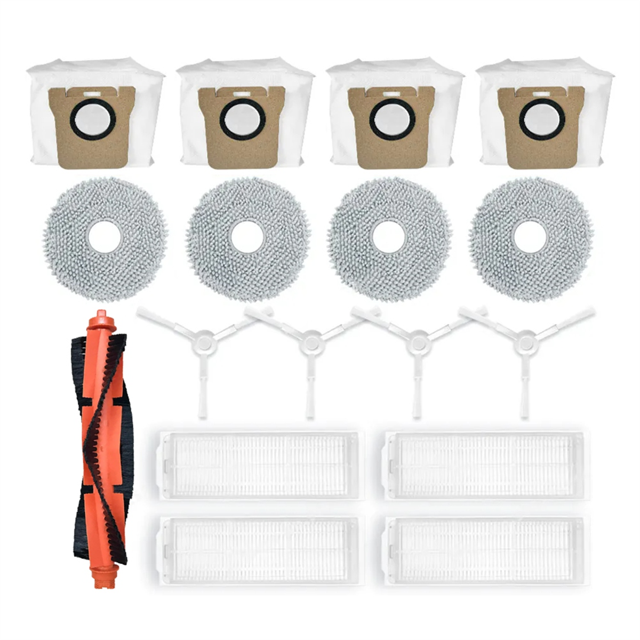 Para M30 Pro Repuestos Accesorios Cepillo Lateral Principal Paño de Fregona Bolsa para el Polvo Filtro Hepa
