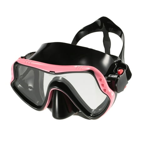 Frame Goggle Accessory - Men’s Women’s Anti-fog UV400 Protection Single Window Diving Mask Snorkeling Mask Scuba Swimming Mask Goggle Tempered Glass Lens Flexible Silicone Skirt PC Frame Adults