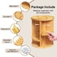 thumbnail image 3 of Organizador de maquillaje VVW Rotating Bamboo 360° Spinning Beige, 3 of 7