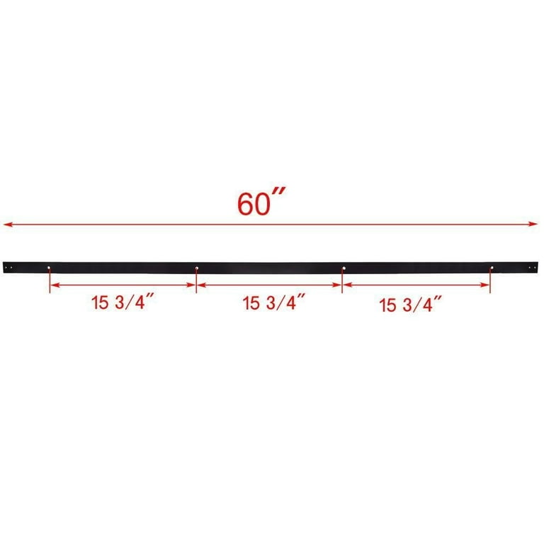 60 in. Antique Bronze Classic Bent Strap Barn Style Sliding Door Track and Hardware Set 60 in. Antique Bronze Classic Bent Strap Barn Style Sliding Door Track and Hardware Set