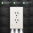 thumbnail image 2 of 4Pack Duplex Wall Outlet Cover Plate with LED Night Light Snap on Duplex Electrical Receptacle - Easy Installation, Dusk-to-Dawn Sensor, 2 of 4