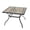 Black, variant on Anmutig 37" Outdoor Patio Table, Square Patio Dining Table with Laminated Top & 1.6" Umbrella Hole, Brown Frame