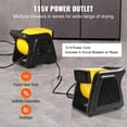 thumbnail image 5 of VEVOR Ventilador utilitario pivotante, soplador de piso de alta velocidad de 600 CFM para secar, enfriar, ventilar, agotar, mover aire con ángulo de soplado de 300°, ventilador secador de alfombras po, 5 of 5