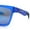 Blue - Blue Mirror, variant on Xloop Mens Rectangle Sport Classic Wrap Horned Plastic Sunglasses All Black