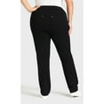 thumbnail image 2 of Avenue Women's Plus Size Petite Tapered Knit Pull On Jean, 2 of 2
