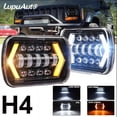 thumbnail image 2 of Par Faros 5x7 Cuadrado Jeep Cheroke Nissan Toyota D21 Yj Xj, 2 of 8