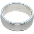 thumbnail image 3 of Mens Rings Silver & Wedding Band Makes Great Valentines Gifts for Men, 3 of 5