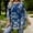 Blue, variant on Vivianyn HD Women's Floral Print Tunic Top, 3/4 Sleeve Loose Fit Casual Blouse,Coffee,Size L-XXXXXL