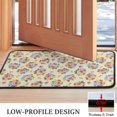 thumbnail image 3 of Pioneer Flower Floral Print Pattern Non Slip Washable Indoor Door Mat, Decorative Entry Rug for Entrance Bedroom Kitchen Bathroom, 30"x17", 3 of 6