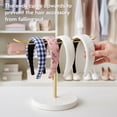 thumbnail image 2 of Januofit  Headband Holder Metal Headband Organizer Hair Hoop Display Stand, Modern Hair Accessories Organizer Storage Hair Ropes Bracelets Bangles College Dorm Room Decor for Women and Girls, Gold, 2 of 7