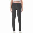 thumbnail image 4 of uublik Jeans Leggings Women High Waist Jeggings Skinny Jeans Pull on Leggings Trendy Casual Pants, Gray, 4 of 6